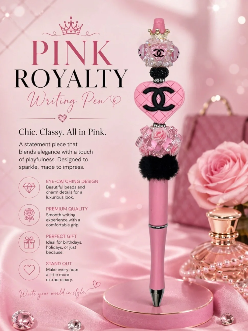 Crowned in Pink Pen